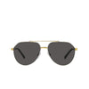 DOLCE&GABBANA DG 2288 1313/87 Unisex Sunglasses Silver Gold