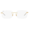 RAYBAN RB6483I 3127 53 - 3 pcs Rayban Gold Square