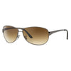 RAYBAN RB3342I 004/51 63 - Metal full Rayban Gunmetal Square