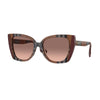 BURBERRY B 4393 4054/13 Women Sunglasses Check Brown/Bordeaux