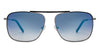 TH 9717 C1 BLK/GU TOMMY HILFIGER MET FULL SQUARE GUN METAL