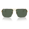 RAYBAN RB3738I 001/71 59 - 3 pcs Rayban Gold Square