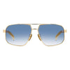 DAVID BECKHAM DB 7102/S 06S08 Men Sunglasses Striped Beige and Gold