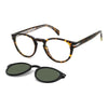 DAVID BECKHAM DB 7104/CS 08699 Unisex Optical Frame with Clip-On Sunglass BROWN