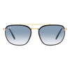 Ray-Ban RB 3708 9000/3F Unisex Sunglasses Black On Gold