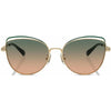 COACH HC 7162 942913 Women Sunglass Gold - Green
