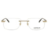 MONT BLANC MB0088O 003 Men Optical Glasses Gold