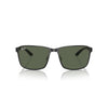 RAYBAN RB3721 914471 59 - Metal full Rayban Silver black Square