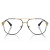 VERSACE VE 1287 1443 - Metal full VERSACE Black gold Square