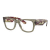 Ray-Ban RB0840V 8297 Unisex Optical Frame Transparent Olive Green