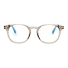 TOM FORD FT 5819-B 057 Men Optical Frame Crystal Light Brown