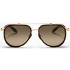 AKONI AKS 204C 59 Unisex Sunglass Gold & Brown