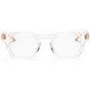 AKONI AKX-418B 48 Unisex Optical Glasses White- Gold