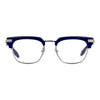 AKONI AKX-412B 52 Unisex Optical Frame Navy Blue with Brushed Black Palladium