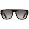 PHILIPP PLEIN SPP011 700P 55 - METAL SHEET PHILIPP PLEIN Black gold Square