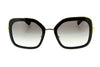 PRADA SPR 57U 1AB-0A7 Women Sunglasses Black ? Gold