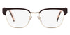 PRADA VPR 65Y KOF-1O1 Women Optical Frame Brown/Pale Gold