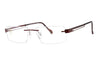 STEPPER SI-82374 F033 RIMLESS Men Optical Frame BROWN