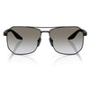 PRADA SPS A53 1BO5O0 62 - Metal full Prada Black Square