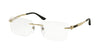 BVLGARI 1089 278 T.P SQUARE GOLD Men Optical Frame GOLD