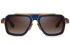 DITA LXN-EVO DTS403-A-03 Unisex Sunglasses Blue Swirl - Yellow Gold