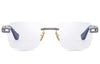 DITA DTX154-A-02 Women Optical Frame Antique Silver Blue Swirl