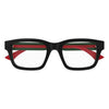 GUCCI GG1865O 007 54 - Sheet full Gucci Black red Square