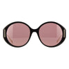 Gucci GG1202S 001 Women Sunglass Shiny Black with Gold
