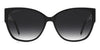 JIMMY CHOO SHAY/S DXF9O Women Sunglasses Black Glitter