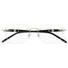 MONT BLANC MB0346O 001 Men Optical Glasses Gold