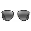 MAUI JIM MJ854-02 Men Sunglasses Silver - Black