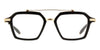 AKONI AKX-413A-51 Unisex Optical Frame Crystal Black and Gold