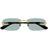 GUCCI GG1221S 003 Men Sunglass Gold