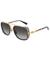 BALMAIN BPS-108A-58 Unisex Sunglasses GOLD, Gray