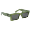 OFF-WHITE OERI 114 5707 Unisex Sunglass Green