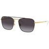 RAYBAN RB3588 9054/8G - Metal full Rayban Black gold Square