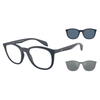 EMPORIO ARMANI EA 4211 5088/1W Men Optical with Clip-On Sunglasses Matte Blue