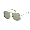 GIGISTUDIOS 6690/7 1190 M SIL Women Sunglasses Transparent green