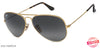 RayBan RB3025 Gold Tortoise Grey Gradient Unisex 181 71 Sunglasses