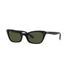 Ray-Ban RB2299 LADY BURBANK SH SU CATEYE Women Sunglasses Polished Black