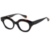 GIGISTUDIOS 6729/1 MARGARET Unisex Optical Frame Shiny Black Torotoise Lamination