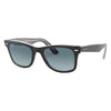 Ray-Ban RB2140 1294/3M Unisex Sunglasses Polished Black On Transparent