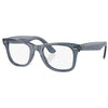 Ray-Ban RB4340-V 8223 Unisex Optical Frame Polished Transparent Dark Blue