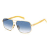 DAVID BECKHAM DB 7102/S 06S08 Men Sunglasses Striped Beige and Gold