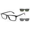EMPORIO ARMANI EA4160 50011W 55 C/O - Sheet full EMPORIO ARMANI Black Square