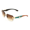 MAYBACH THE MAGIC I WDEM09 Unisex Sunglasses Mellow Gold Plated Titanium
