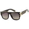 PHILIPP PLEIN SPP011 700P 55 - METAL SHEET PHILIPP PLEIN Black gold Square