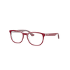 Ray-Ban RB 1592 3852 Kid Optical Frame Polished Red On Transparent