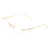 MAYBACH THE ULTIMATE I MGZ25 Unisex Optical Frame Mellow Gold