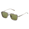 AKONI AKS-507B 51 Men Sunglasses Brushed Black Palladium ( Silver )